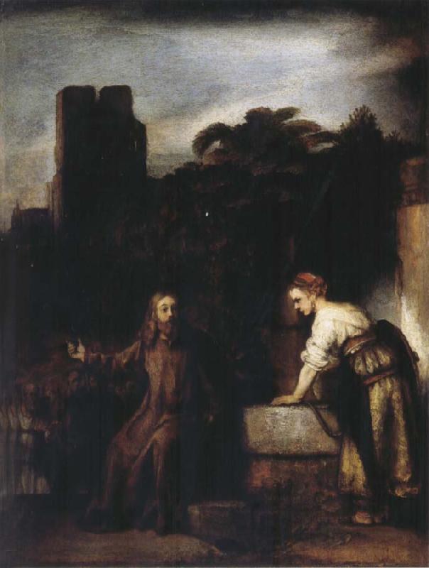 REMBRANDT Harmenszoon van Rijn Christ and the Woman of Samaria